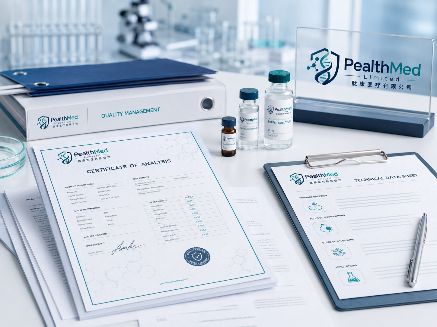 PealthMed documentation and certificate visual